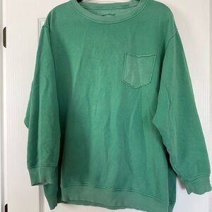 Aerie oversized Crewneck Sweater in Green